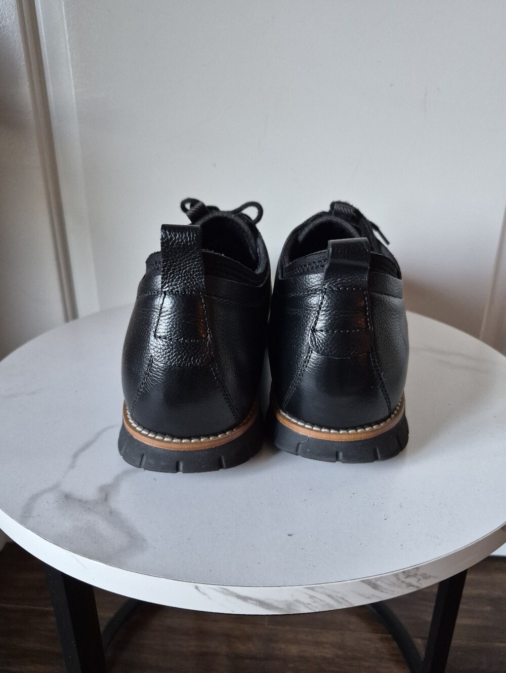 Hush Puppies Black Lace-Up Oxford Style Dress Casual Shoes Mens Size 11 - Picture 4 of 12
